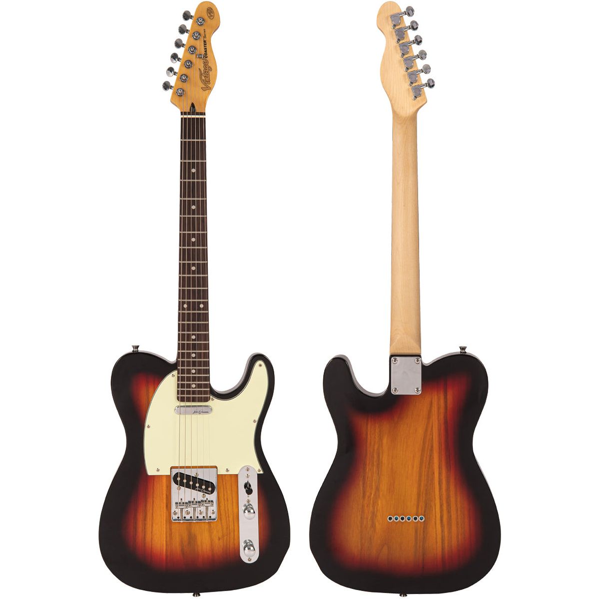 Vintage V20 Coaster Series Electric Guitar - 3 Tone Sunburst