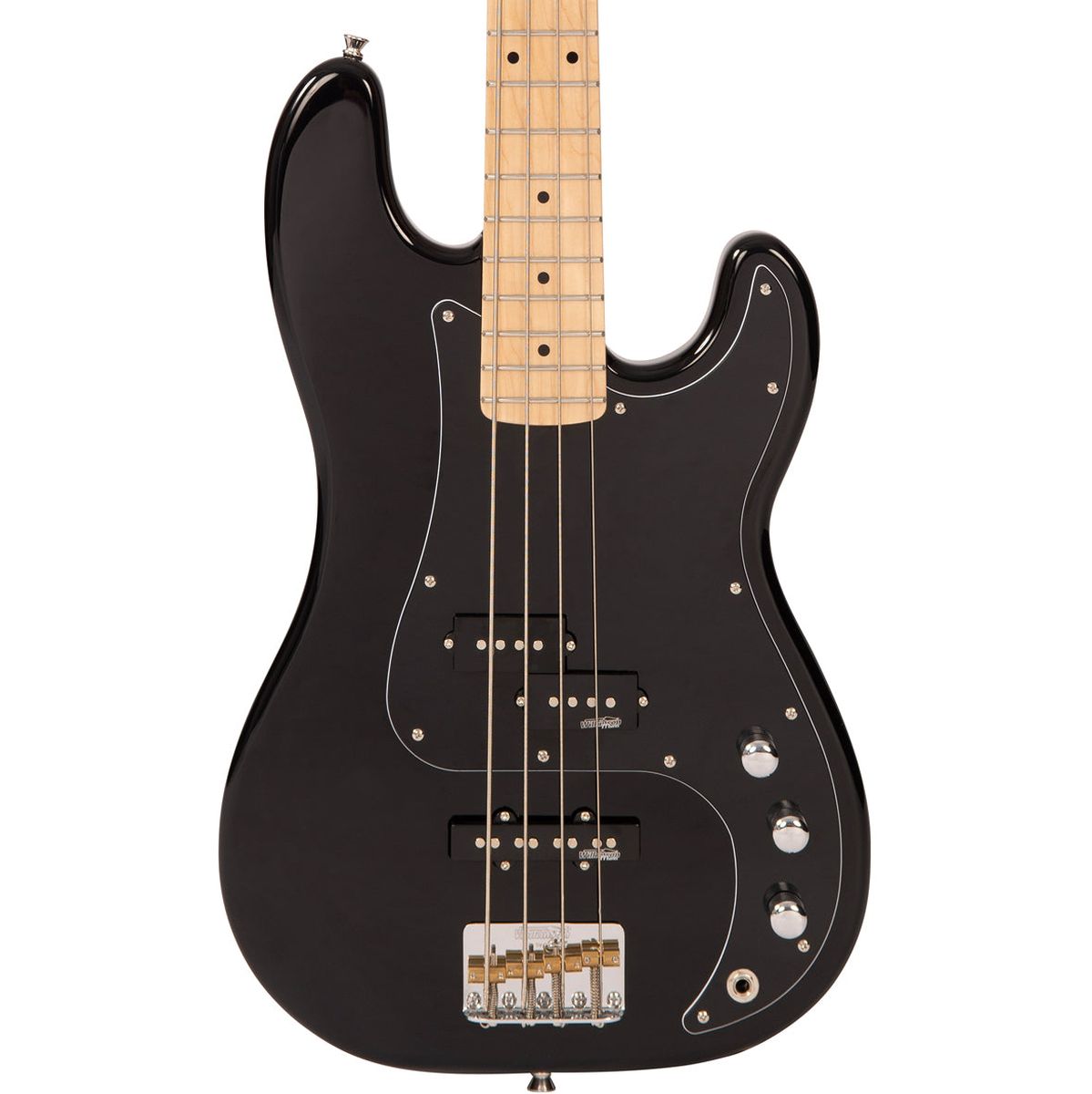 Vintage Bass PJ Guitar - Gloss Black