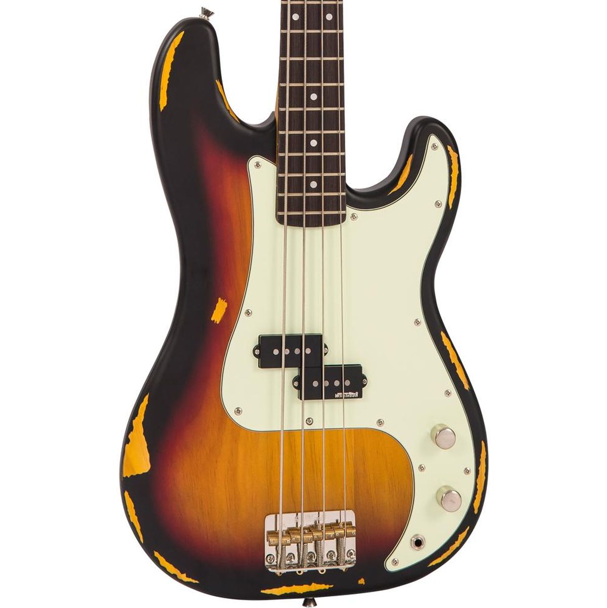 Vintage V4 Icon Bass - Distressed Sunset Sunburst