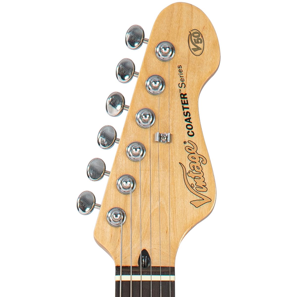 Vintage V50 Coaster Series Electric Guitar - Vintage White