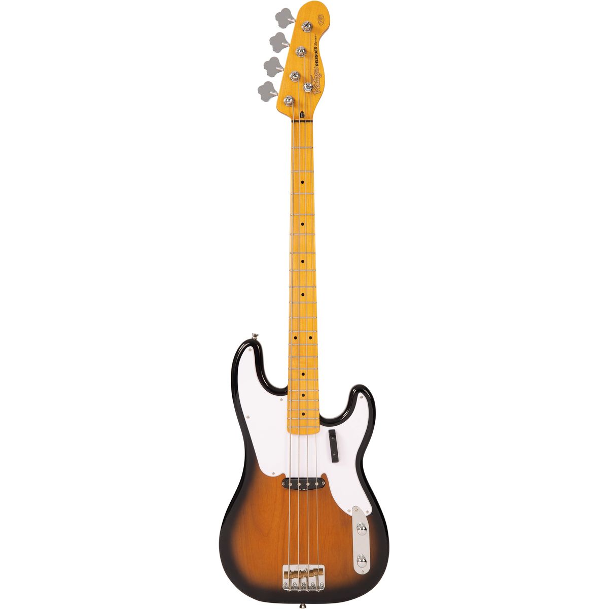 Vintage V51 Bass Guitar - 2 Tone Sunburst