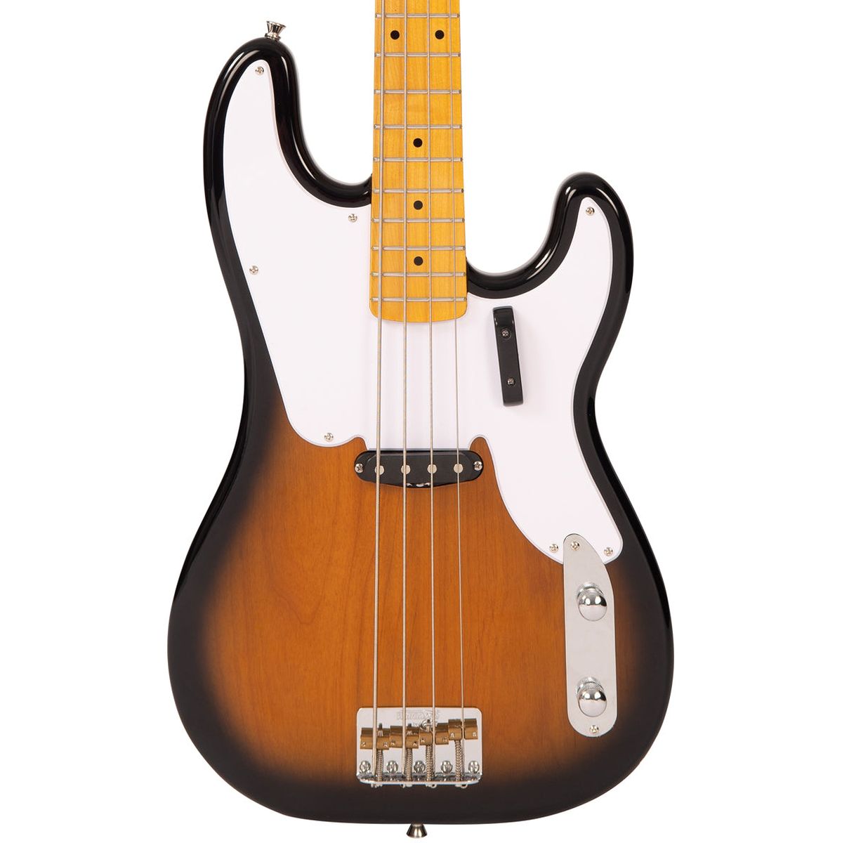 Vintage V51 Bass Guitar - 2 Tone Sunburst
