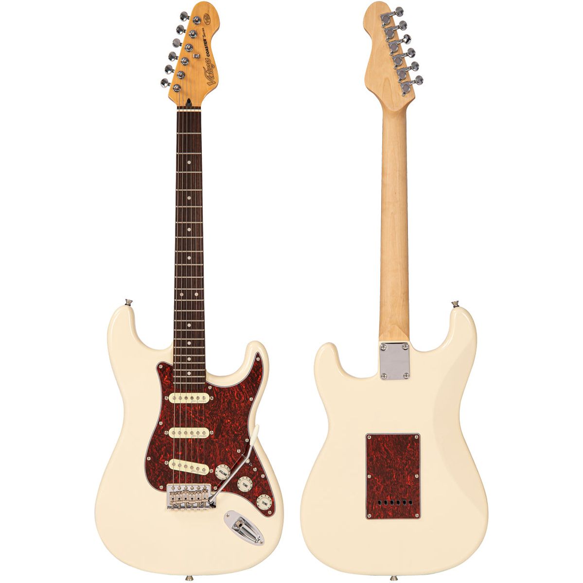 Vintage V60 Coaster Series Electric Guitar - Vintage White