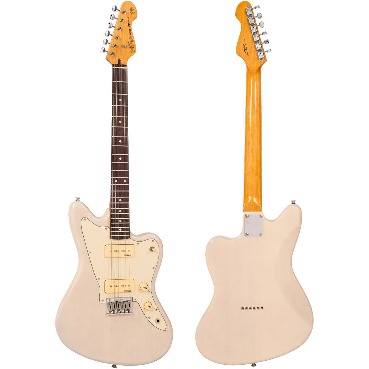 Vintage V65 Hardtail Electric Guitar - Blonde