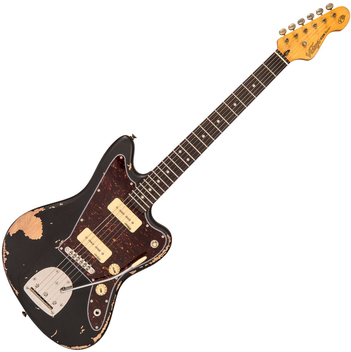 Vintage V65V Icon Electric Guitar - Black