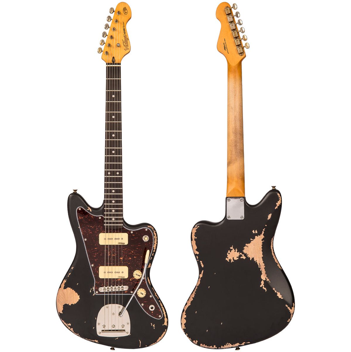 Vintage V65V Icon Electric Guitar - Black