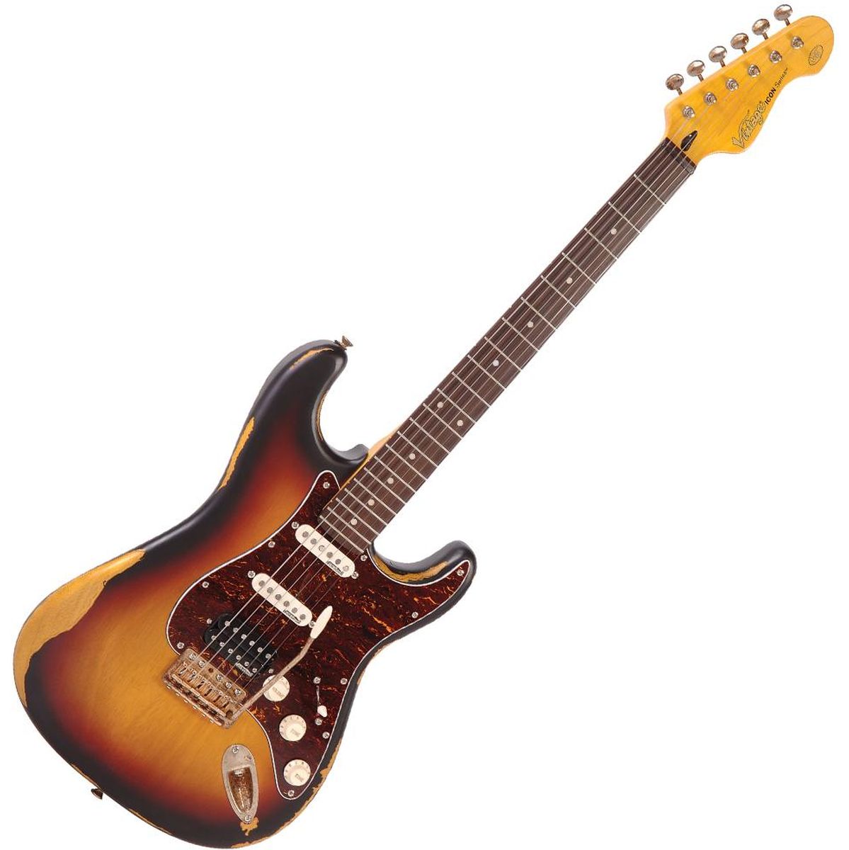 Vintage V6 Icon HSS - Distressed Sunburst