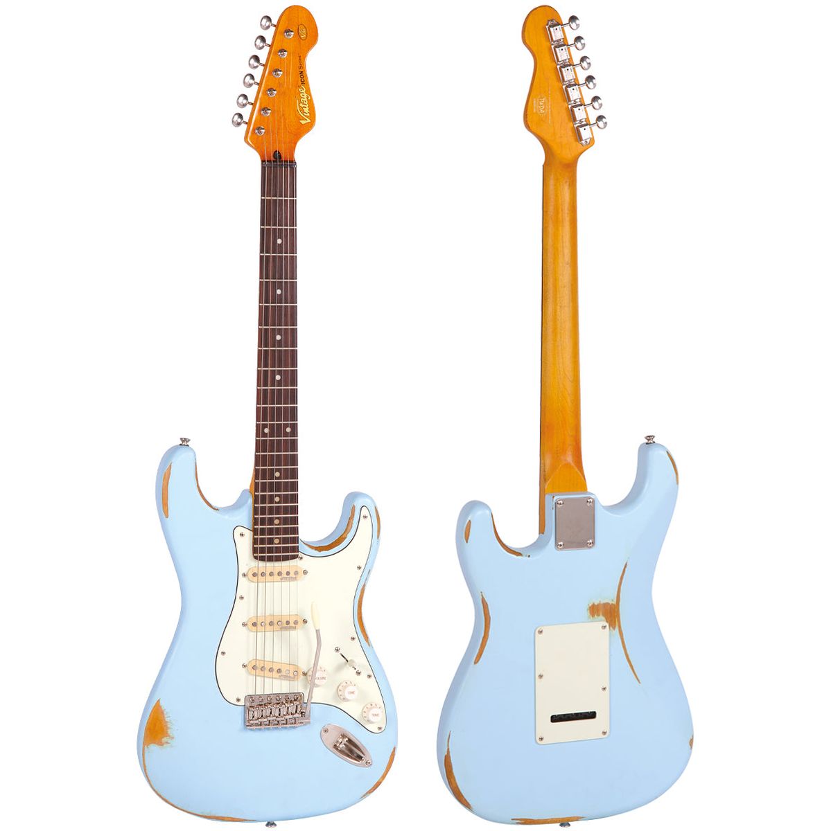 Vintage V6 Icon - Distressed Laguna Blue