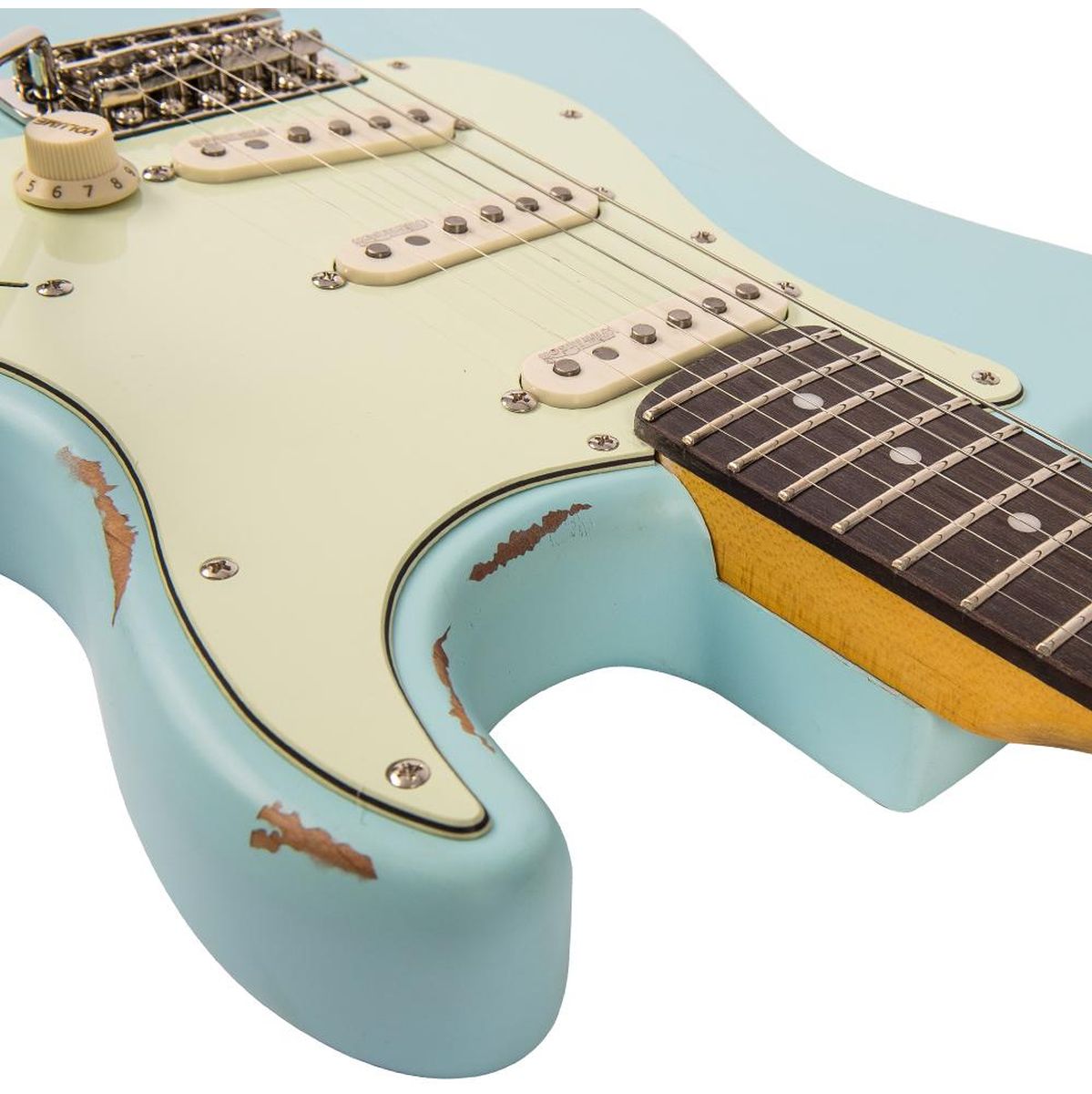 Vintage V6 Icon - Distressed Laguna Blue