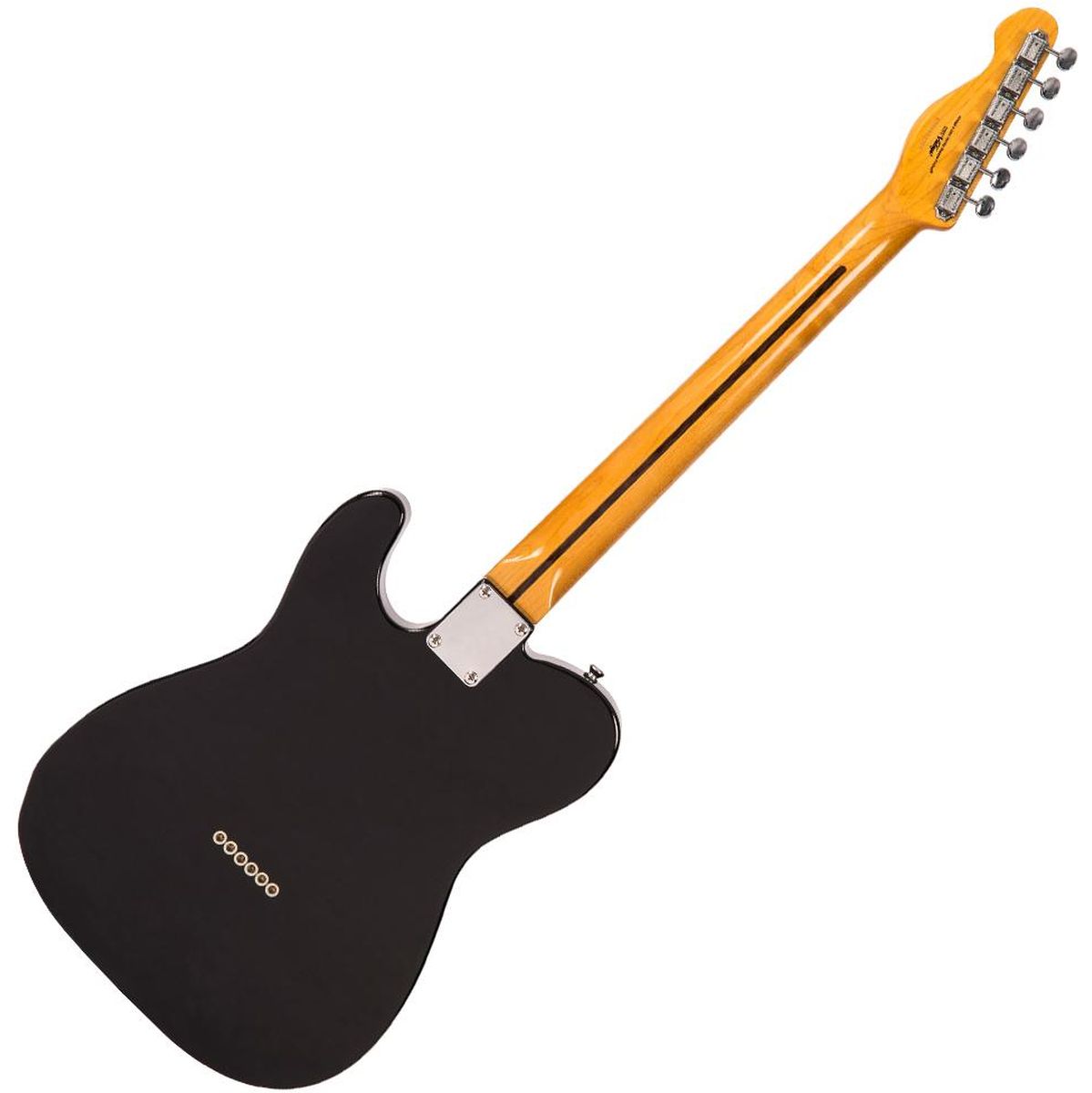 Vintage V75 Electric Guitar - Gloss Black