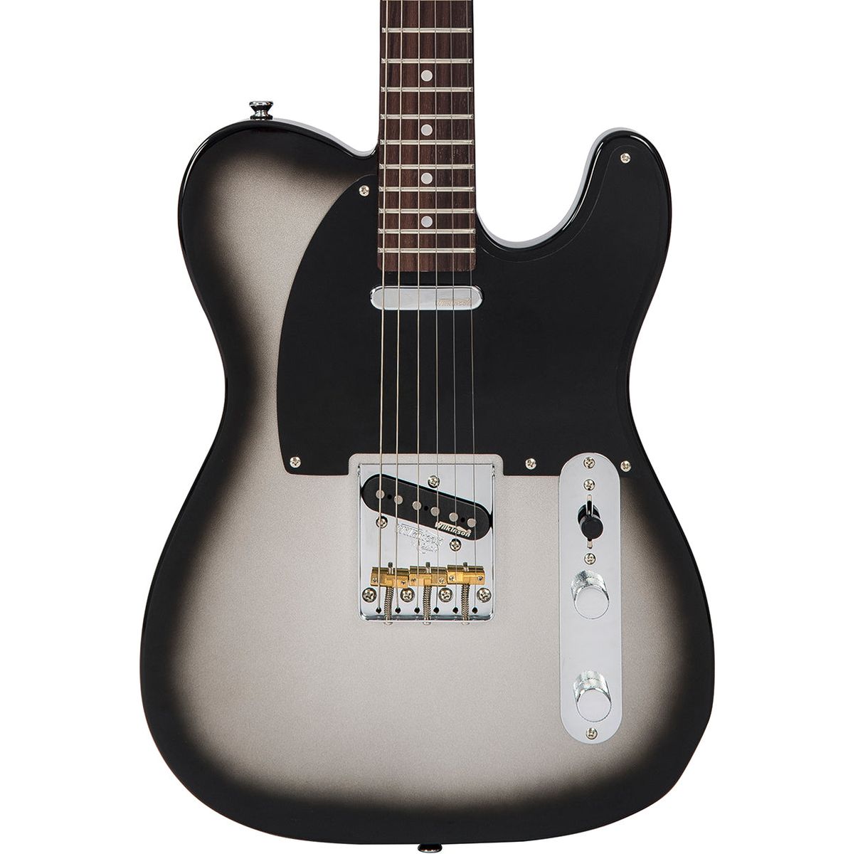 Vintage V75 Electric Guitar-Silver Burst