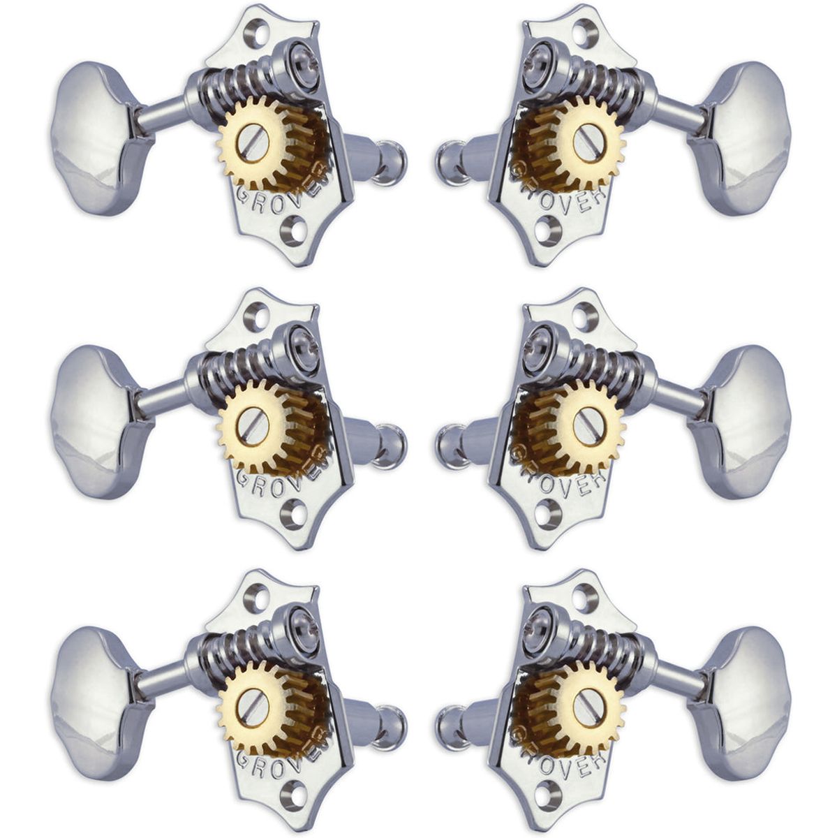 Grover Statite Vertical Set 6 Chrome