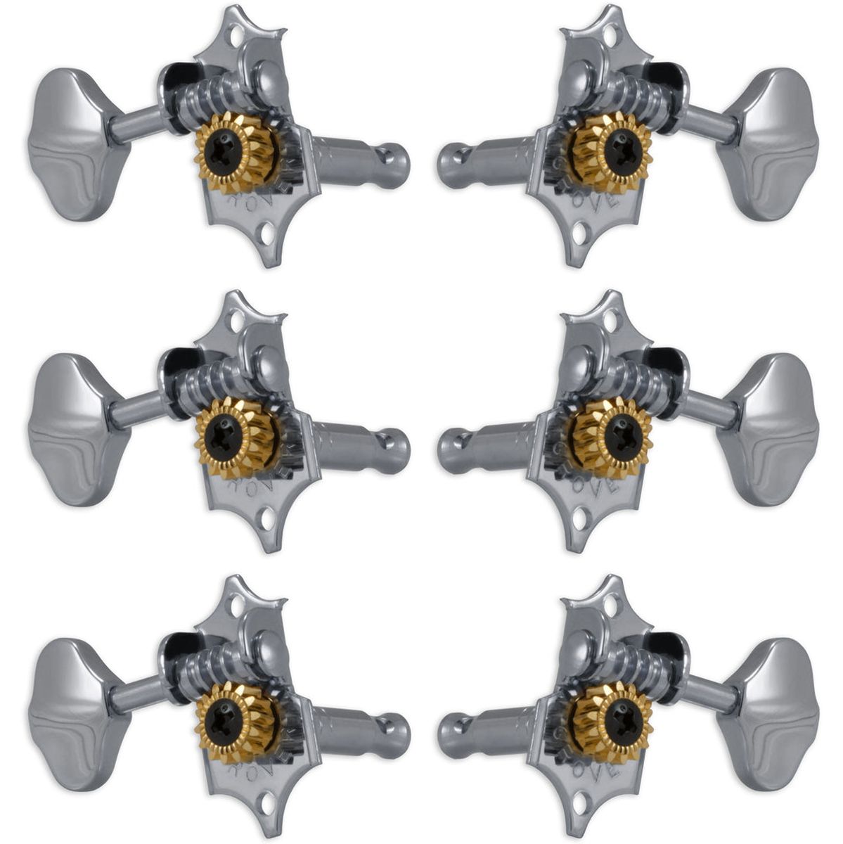 Grover Sta Tite Machine Set Chrome