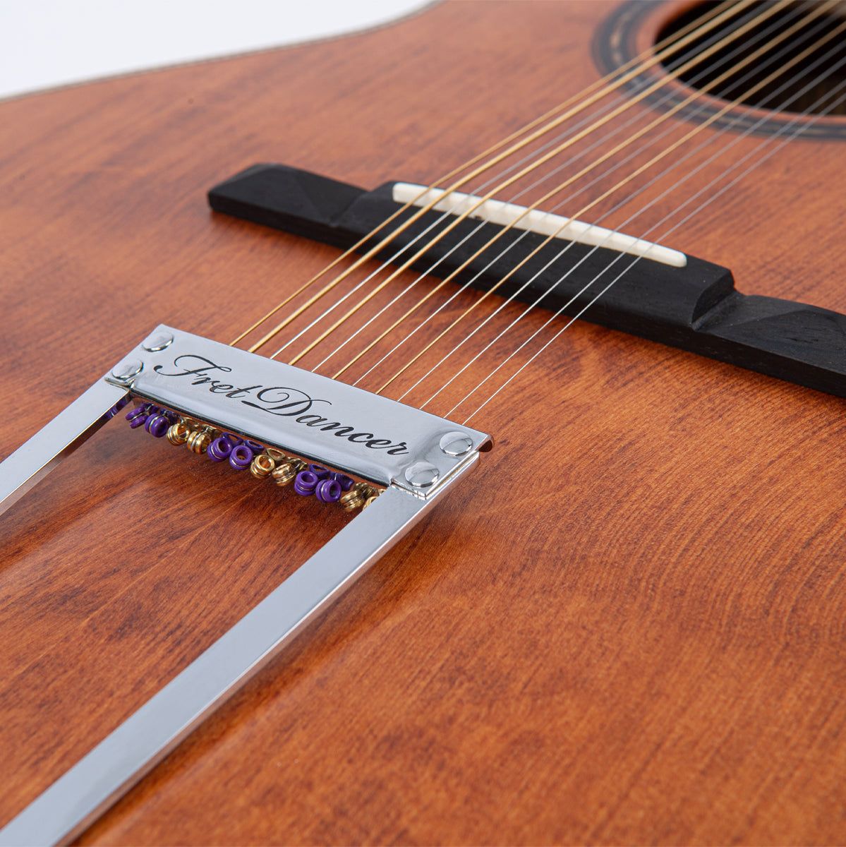 Vintage 12 String Fret Dancer Electro Acoustic Guitar - Aged