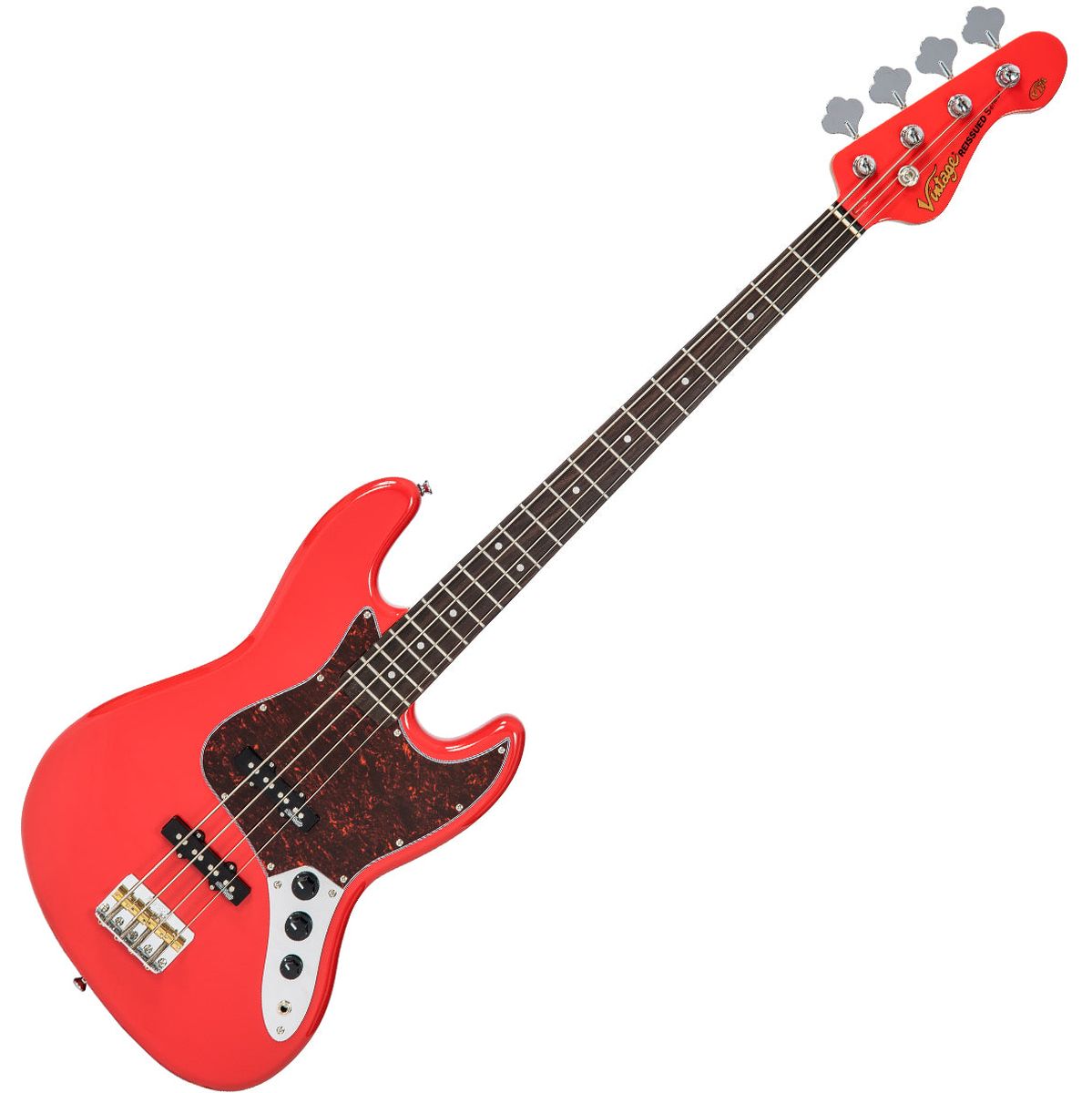 Vintage VJ74 Bass - Firenza Red