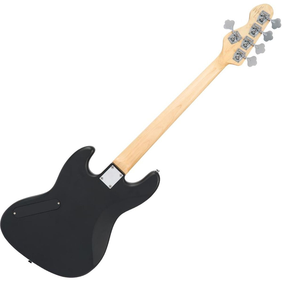 Vintage VJ75 5 String Bass - Maple FB - Gloss Black