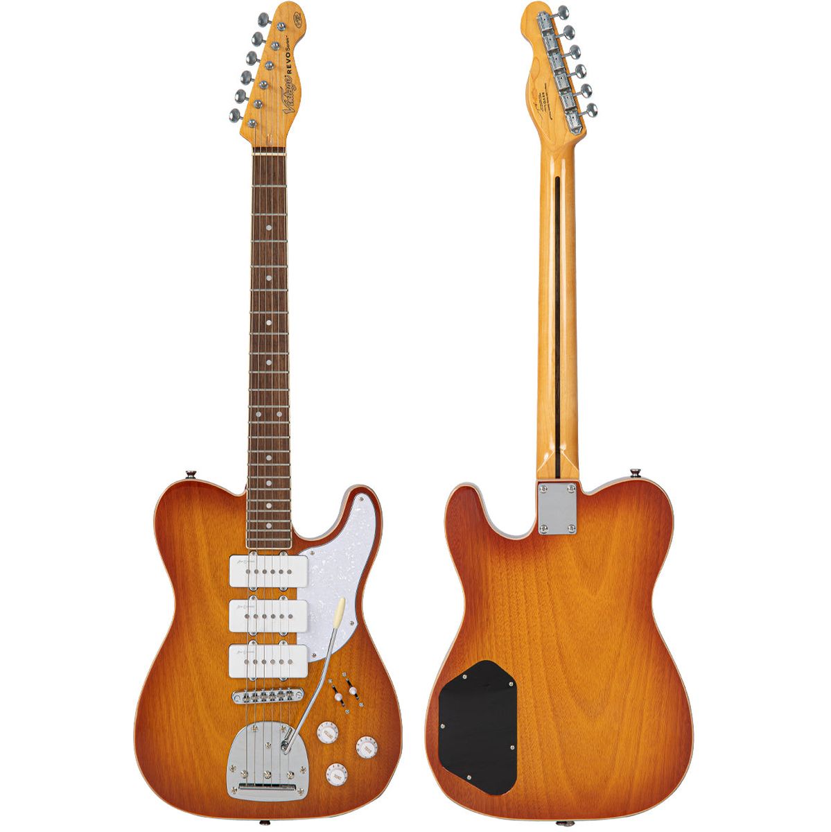 Vintage Revo Series Trio Guitar - Honeyburst