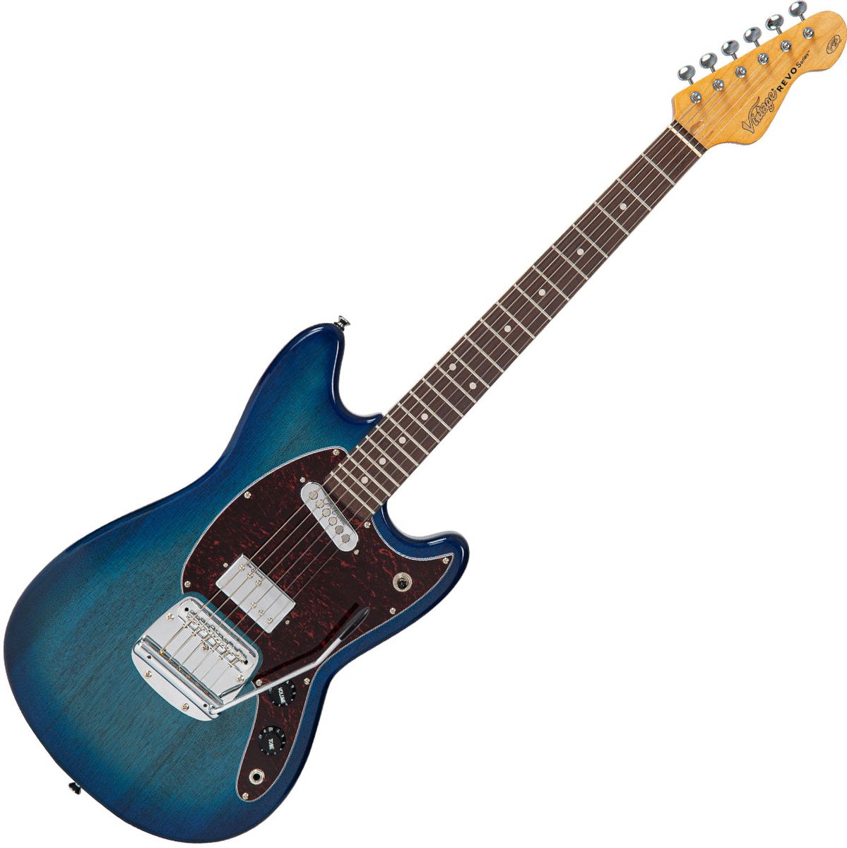 Vintage Revo Series Colt HS Duo Guitar - Blueburst