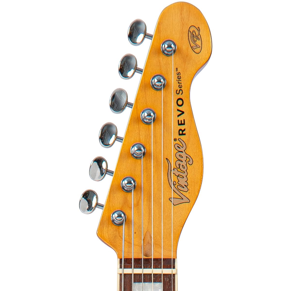 Vintage Revo Series Midline Guitar - Trans Orange