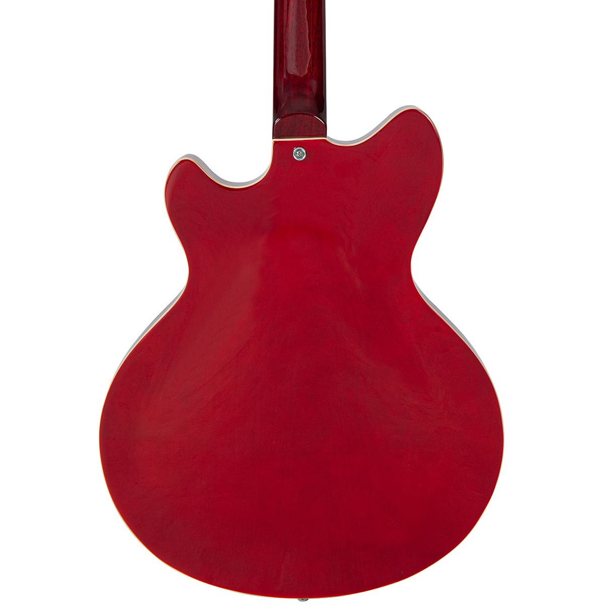 Vintage Revo Series Supreme Semi Acoustic Bass - Cherry Red