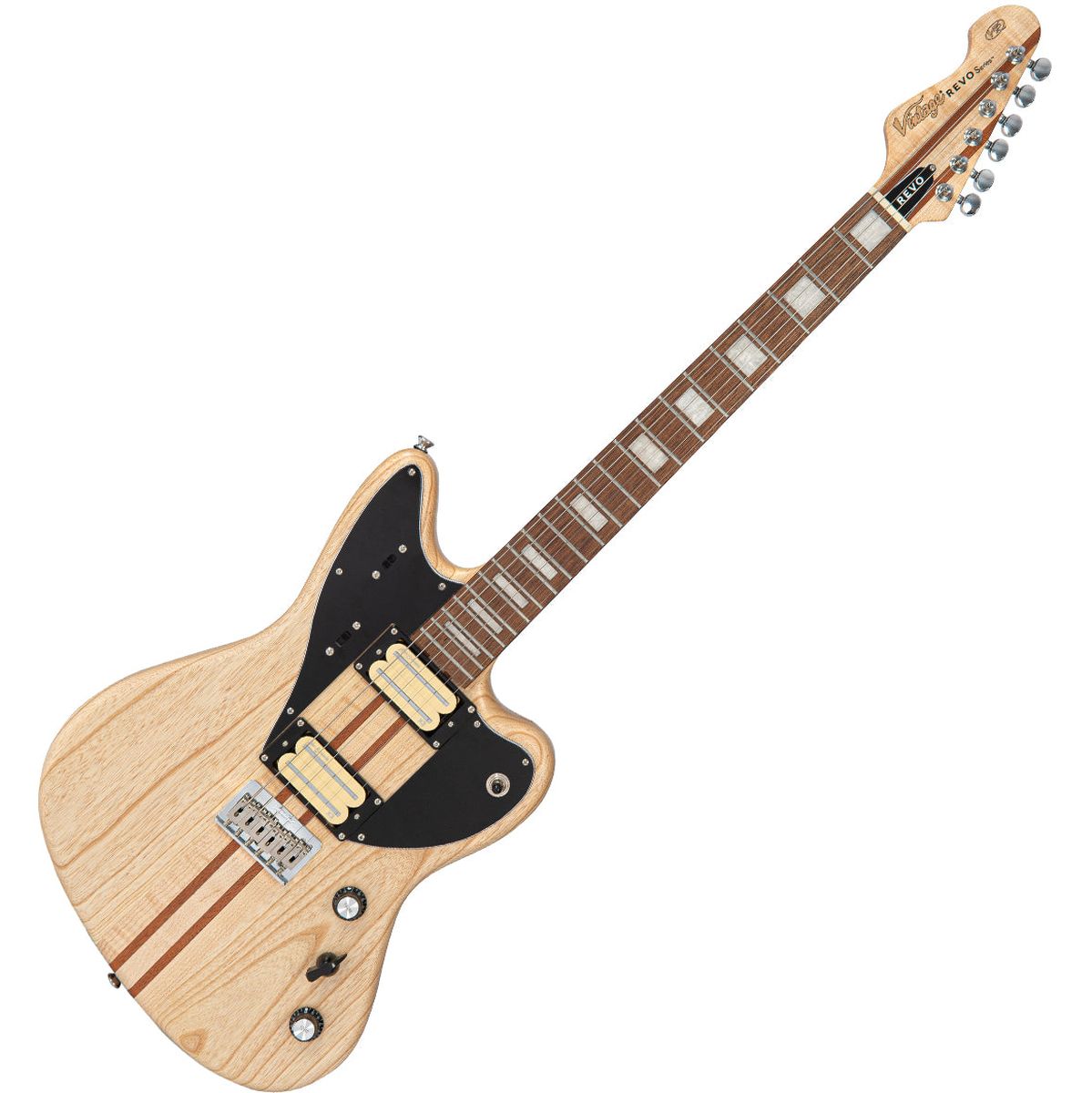 Vintage Revo Series Integra Guitar - Satin Natural