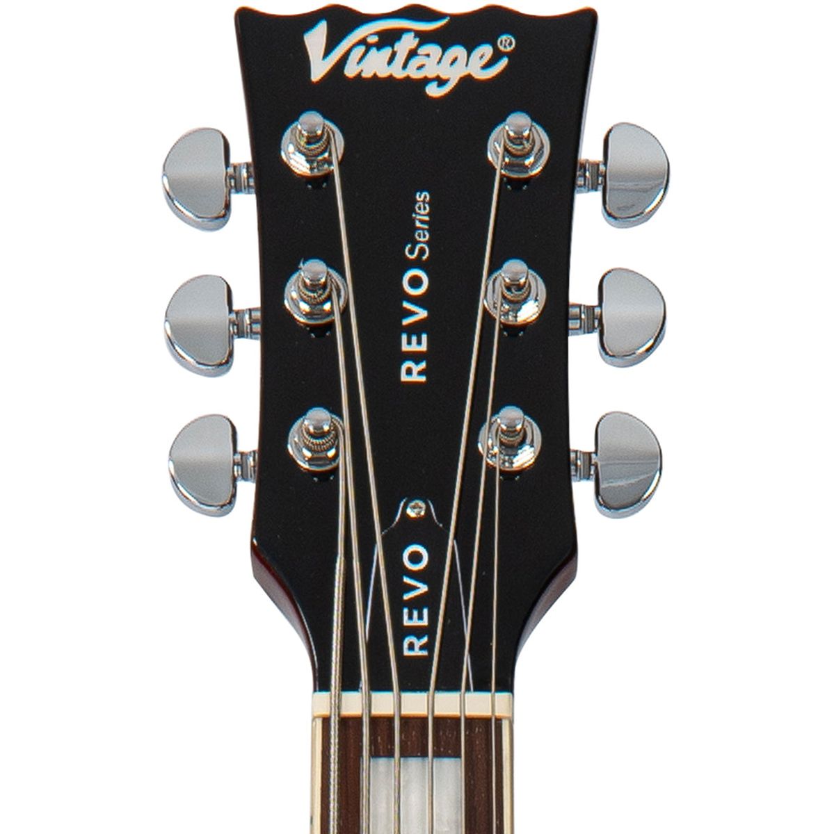 Vintage Revo Series Custom Supreme Baritone Guitar - Tobacco Sunburst