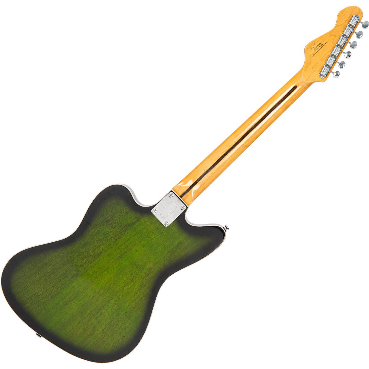 Vintage Revo Series Surfmaster Thinline Twin Guitar - Greenburst