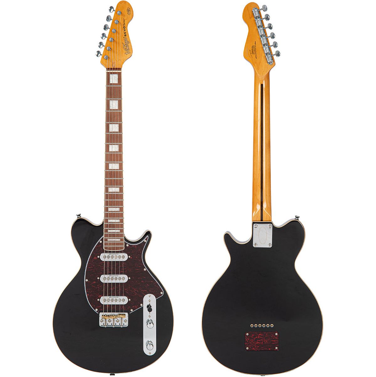 Vintage Revo Series Vision Guitar - Boulevard Black