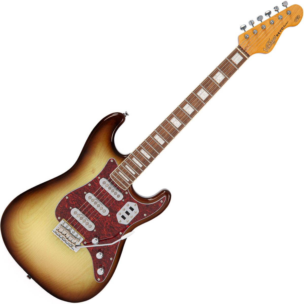 Vintage Revo Series Deluxe Guitar - Cappuchino Burst