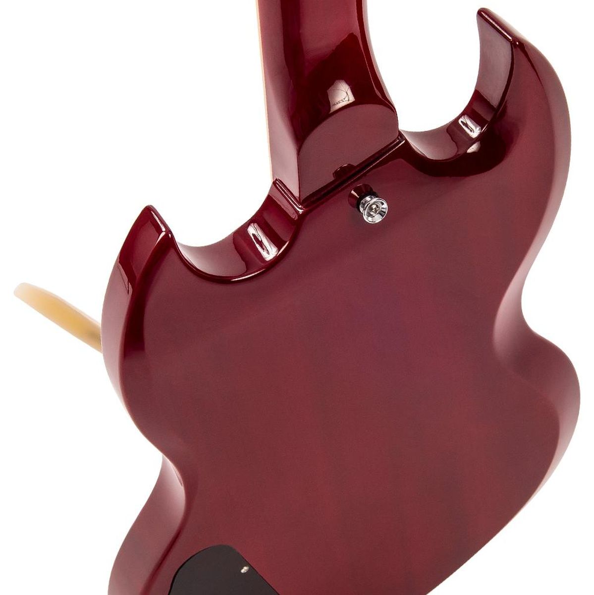 Vintage VS6 Guitar Wvibrola Tailpiece - Cherry Red