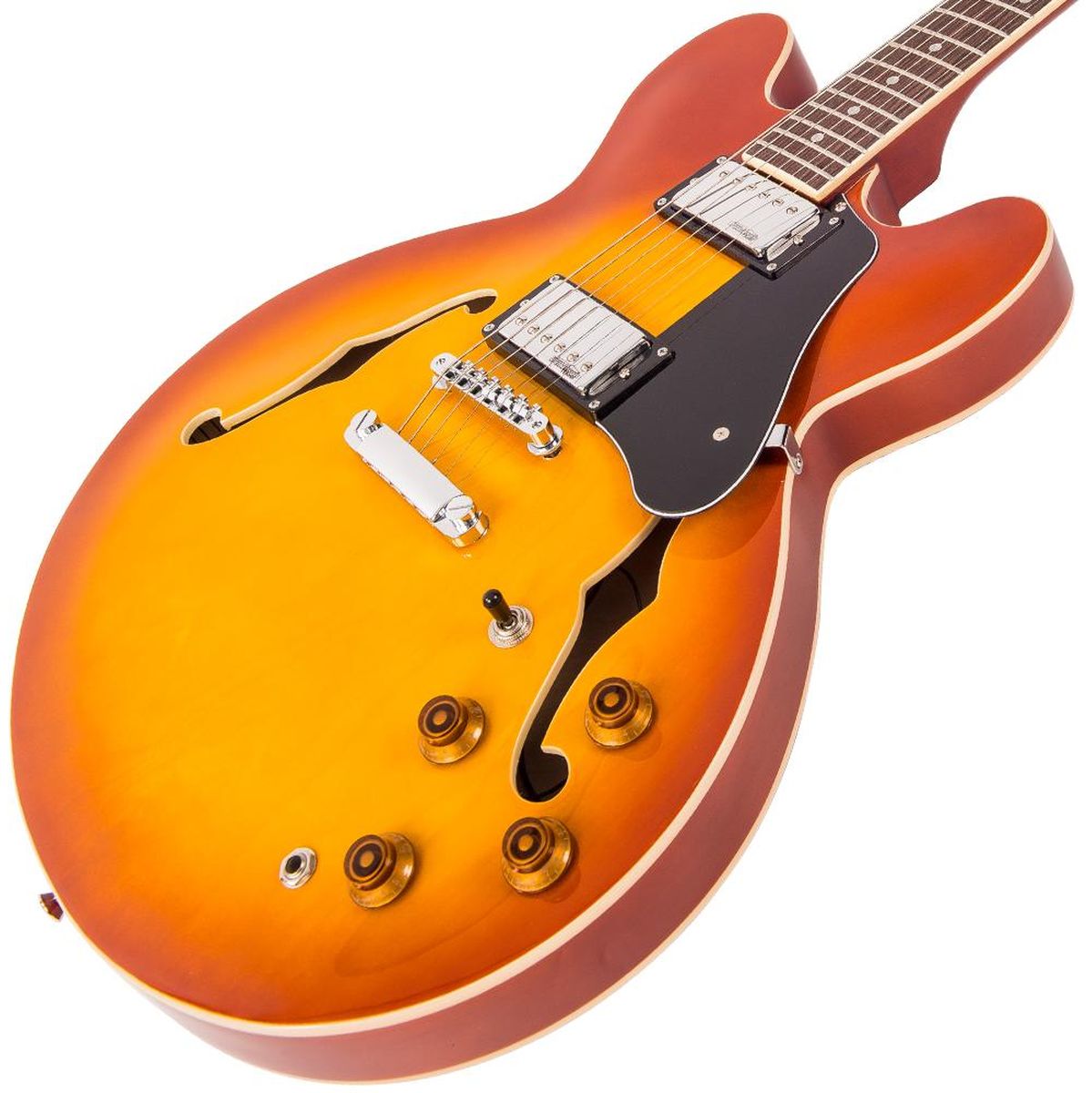 Vintage Semi-Acoustic Guitar - Honey Burst