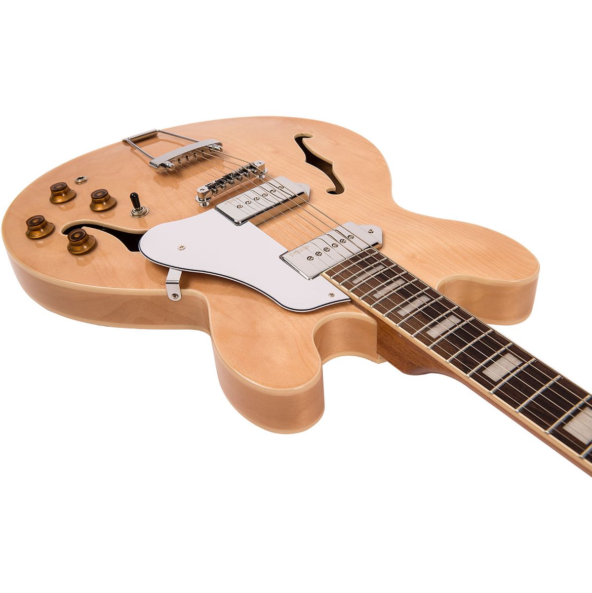 Vintage Semi-Acoustic Guitar - Twin W90 - Natural Maple