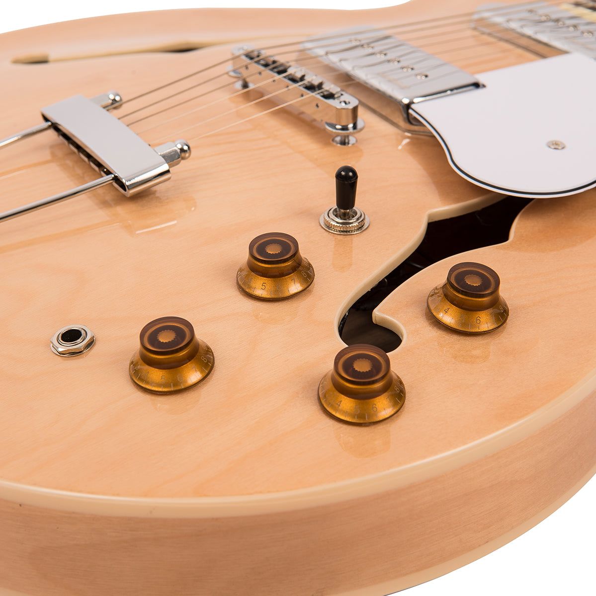 Vintage Semi-Acoustic Guitar - Twin W90 - Natural Maple