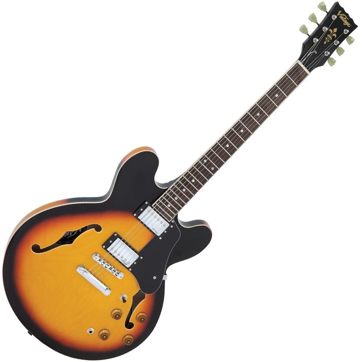 Vintage Semi-Acoustic Guitar - Sunburst