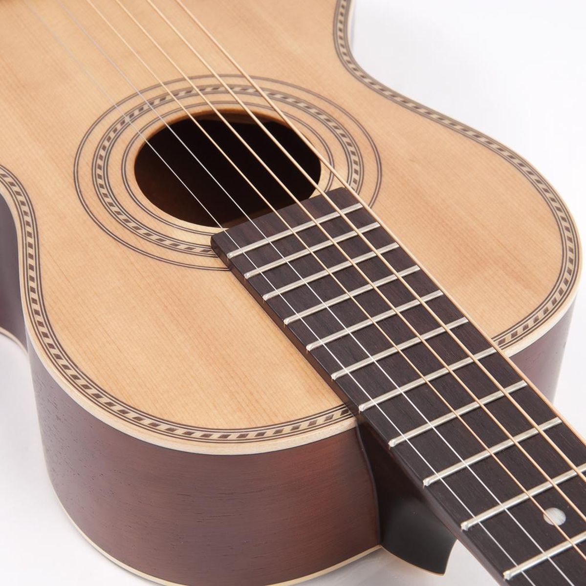 Vintage Viator Travel Guitar And Bag-By Paul Brett