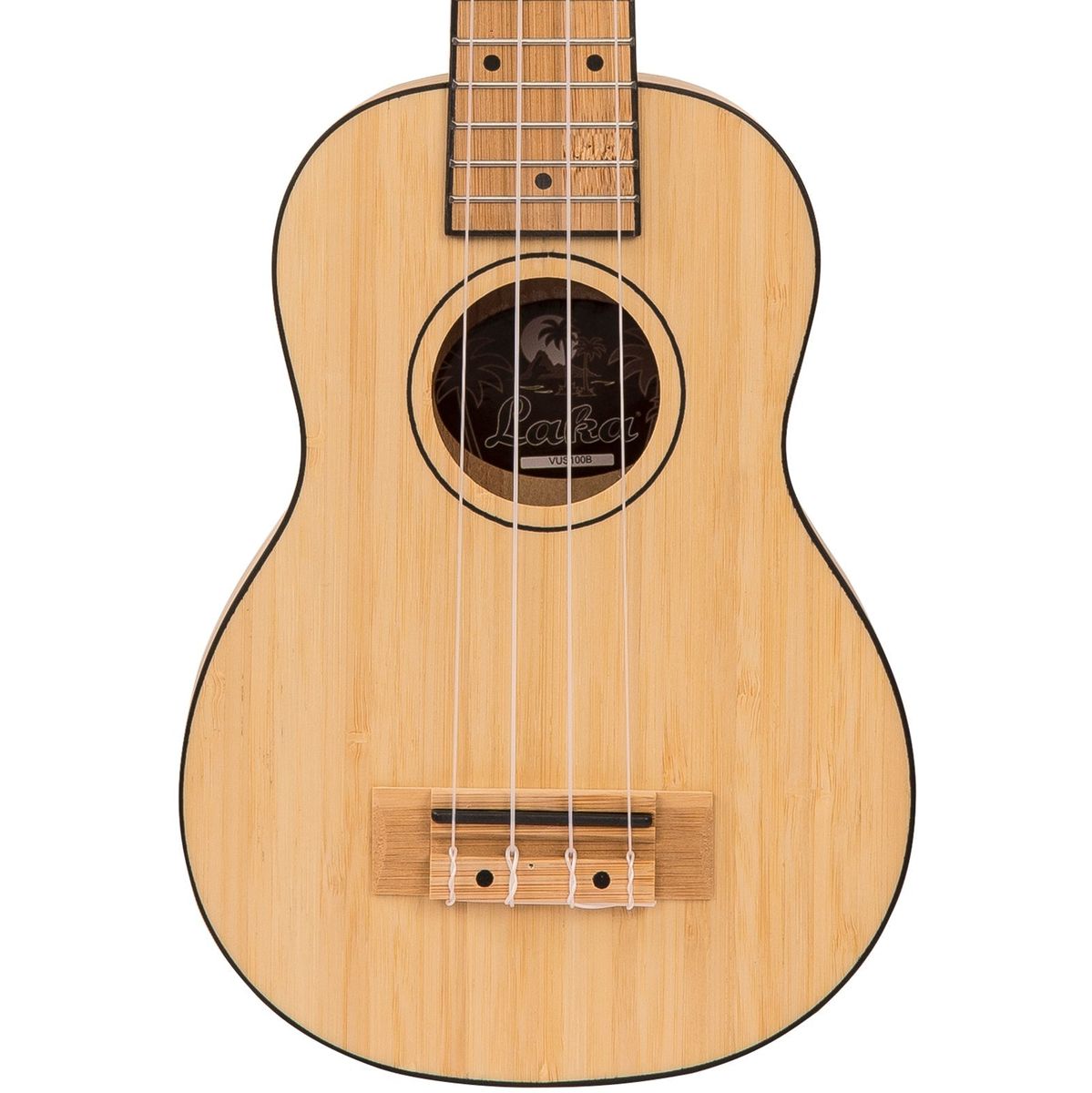 Laka Bamboo Series Ukulele & Bag - Soprano
