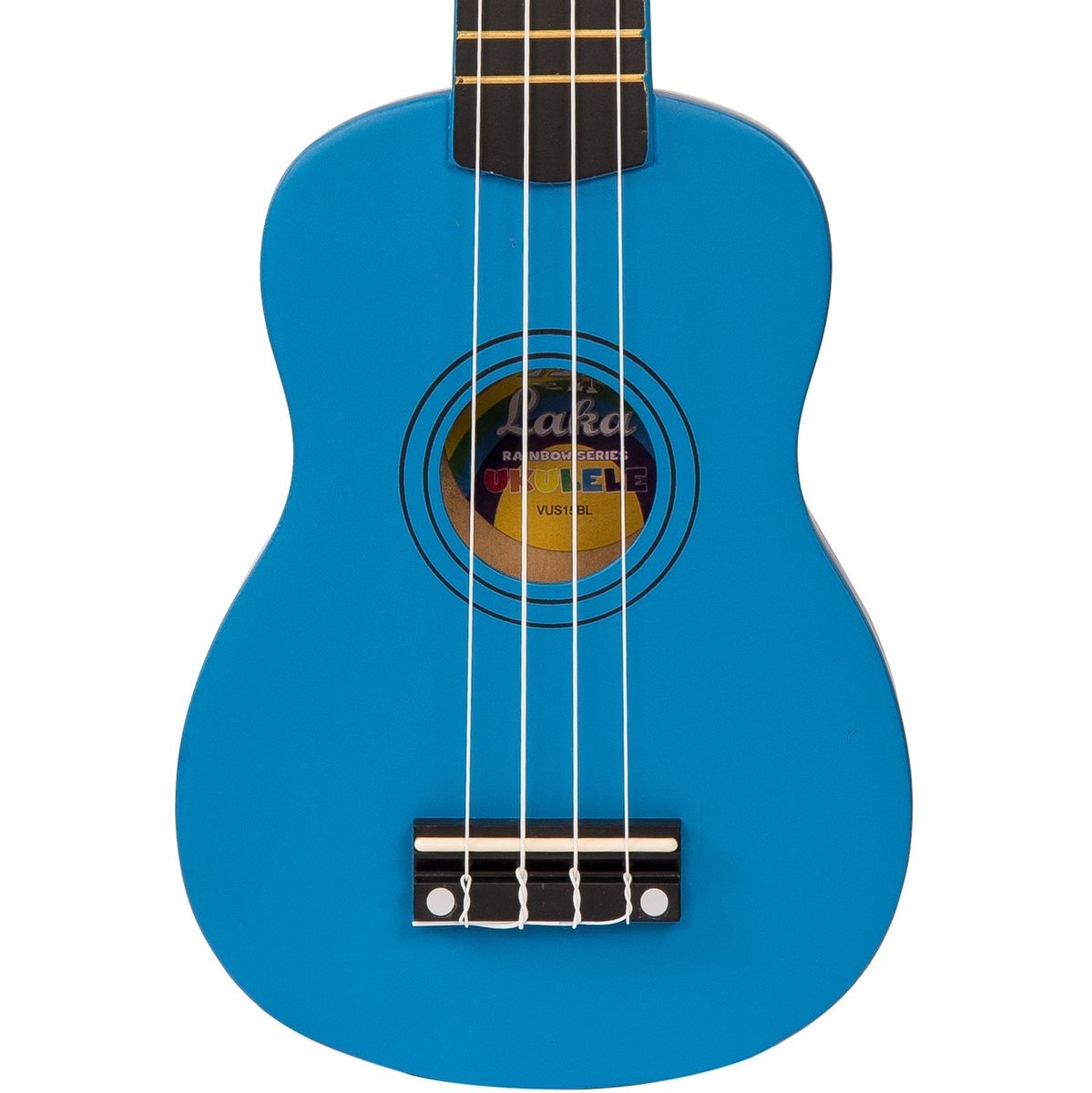 Laka Rainbow Series Ukulele & Bag - Blue