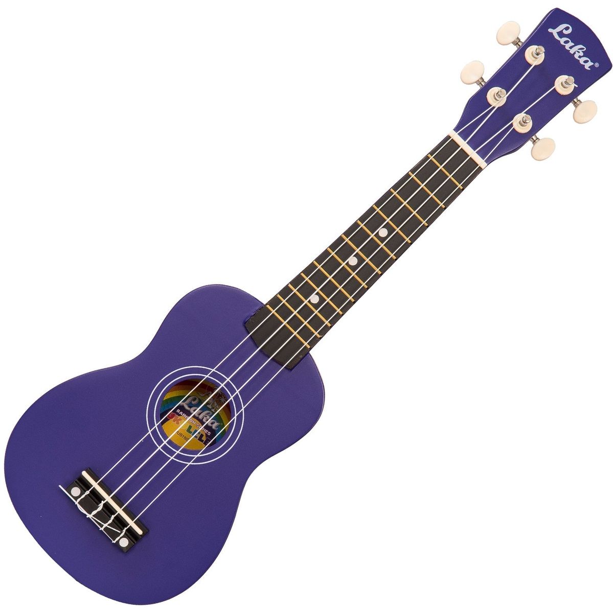 Laka Rainbow Series Ukulele & Bag - Indigo