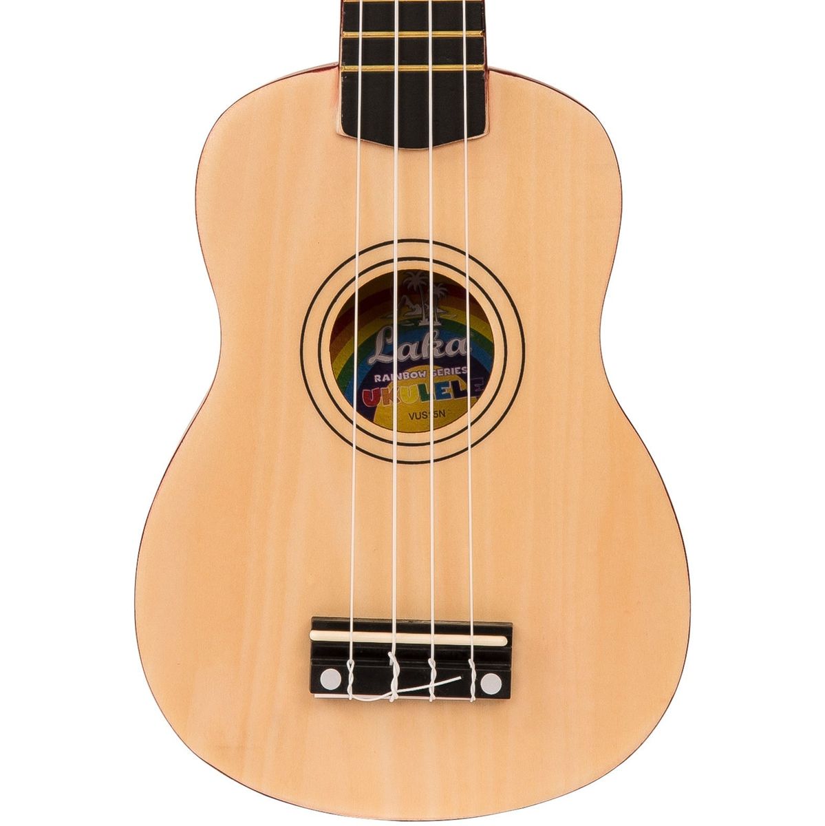 Laka Rainbow Series Ukulele & Bag - Natural