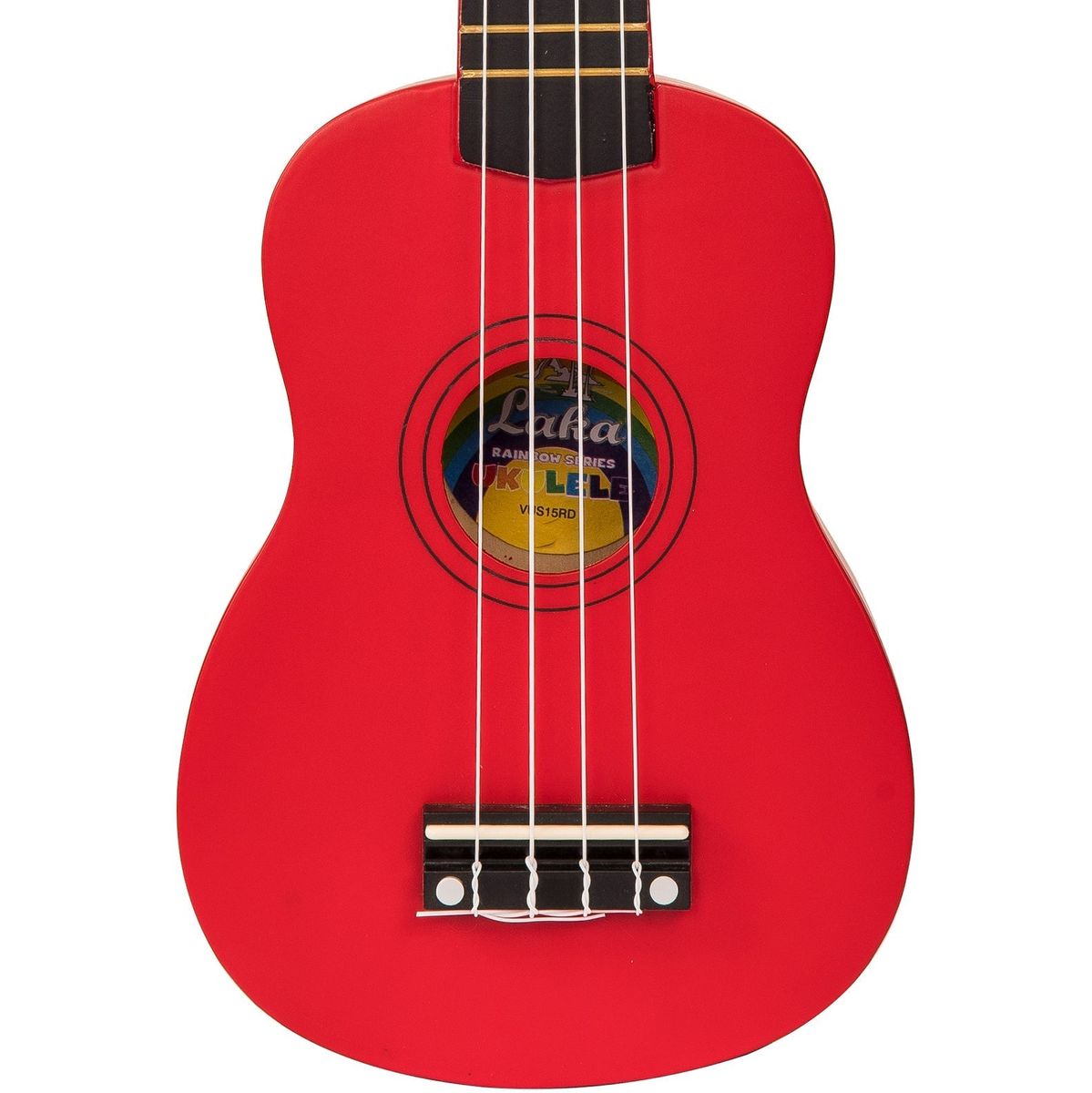 Laka Rainbow Series Ukulele & Bag - Red