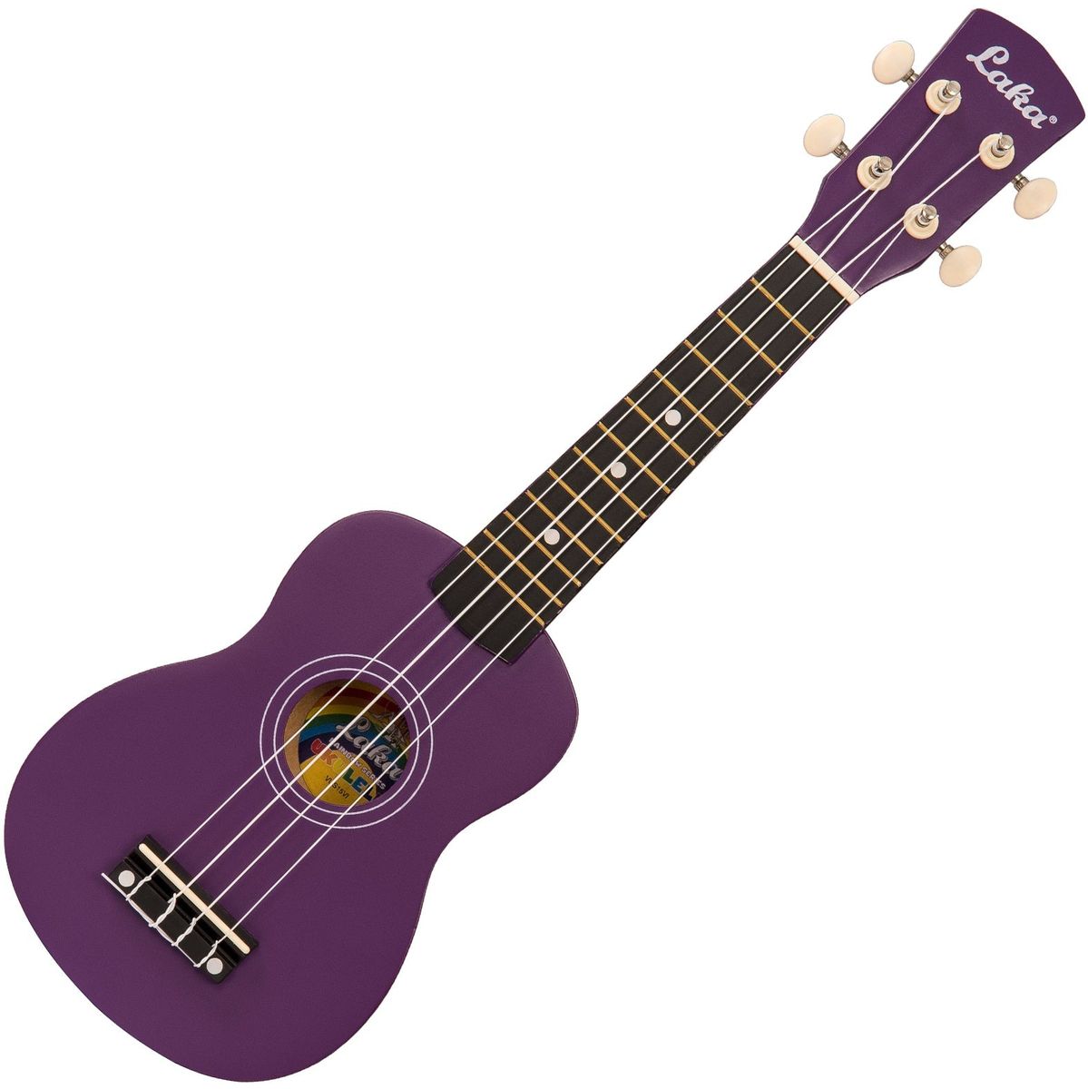 Laka Rainbow Series Ukulele & Bag - Violet