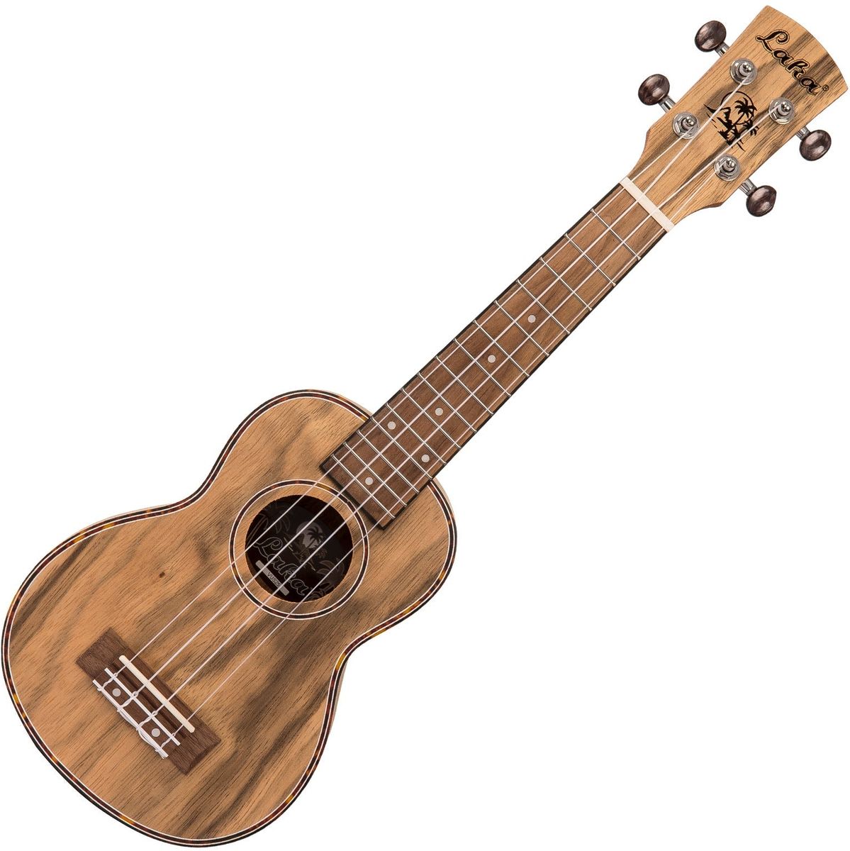 Laka Walnut Series Ukulele & Bag - Soprano