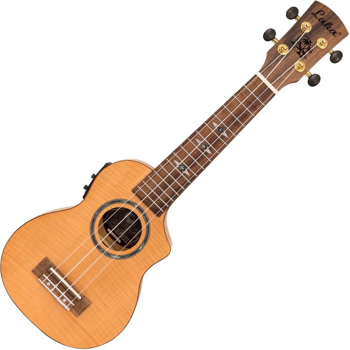 Laka Maple Series Electro Ukulele & Bag - Soprano