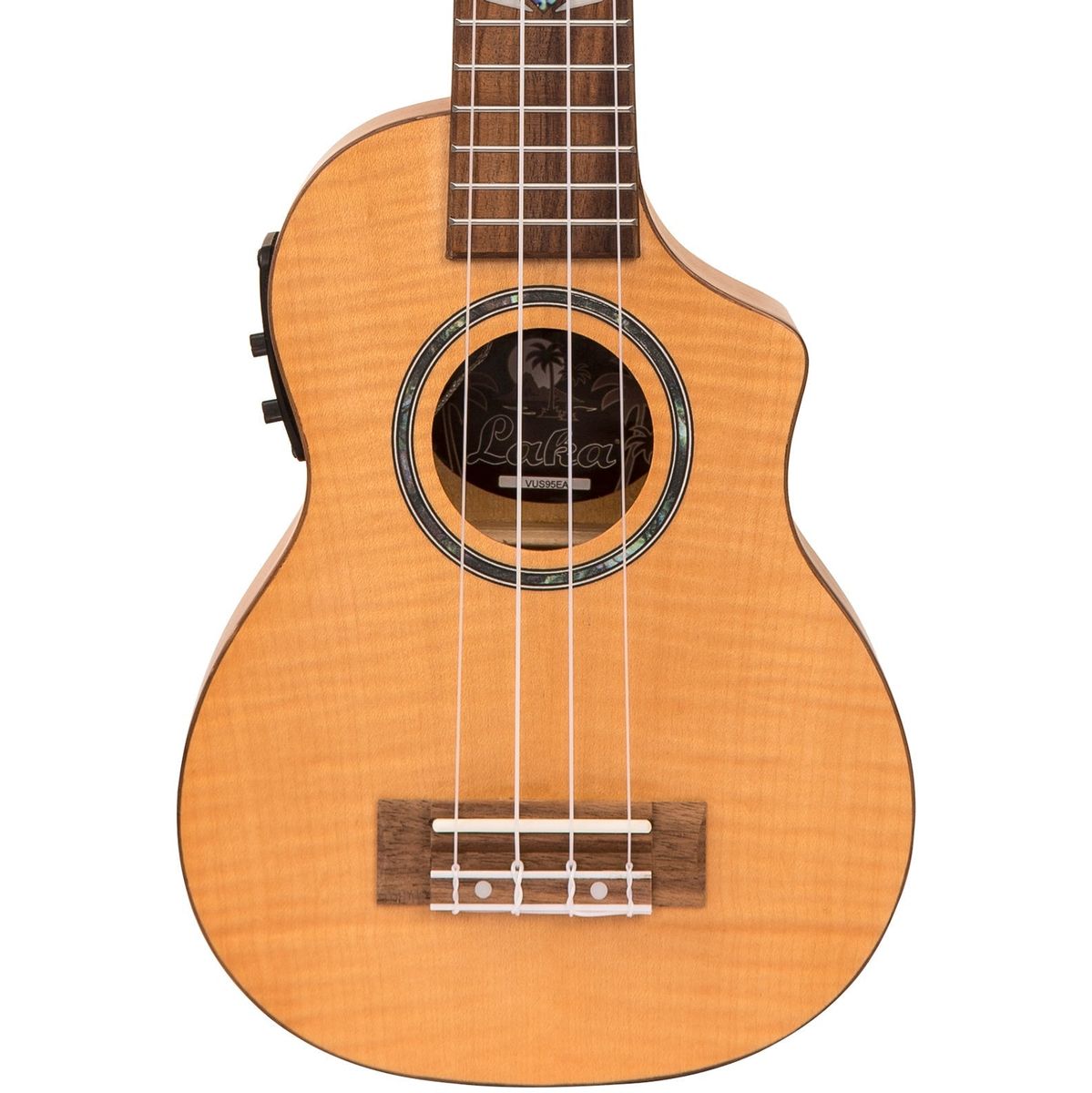 Laka Maple Series Electro Ukulele & Bag - Soprano