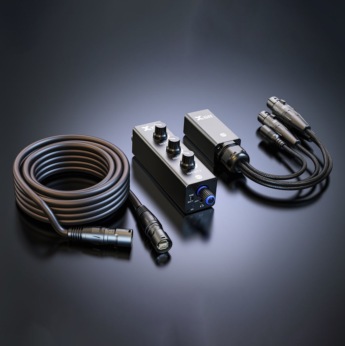 Xvive Portable 3-Channel Personal Mixer