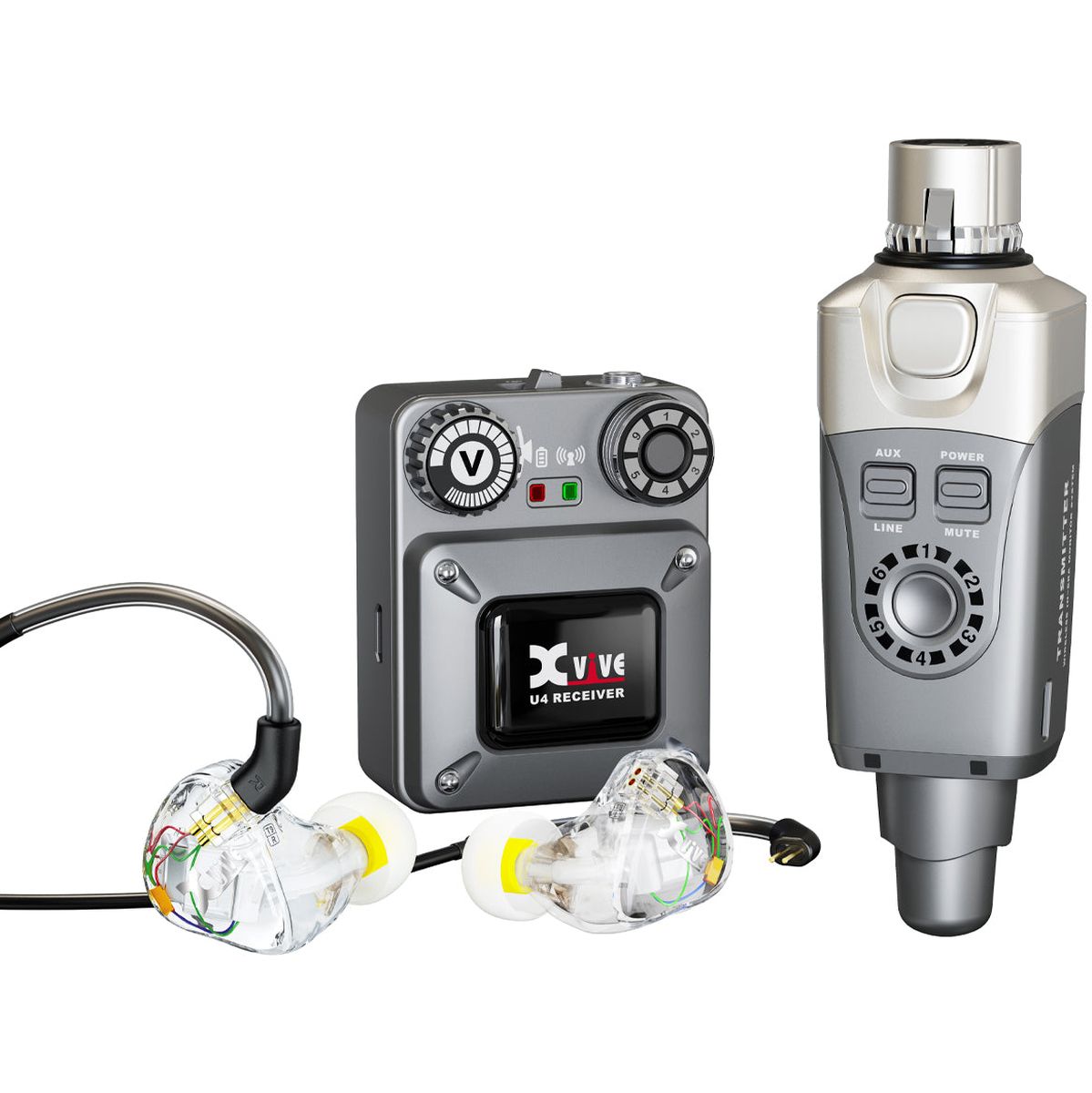 Xvive Wireless In Ear Monitor System Plus In Ear Montors & Case