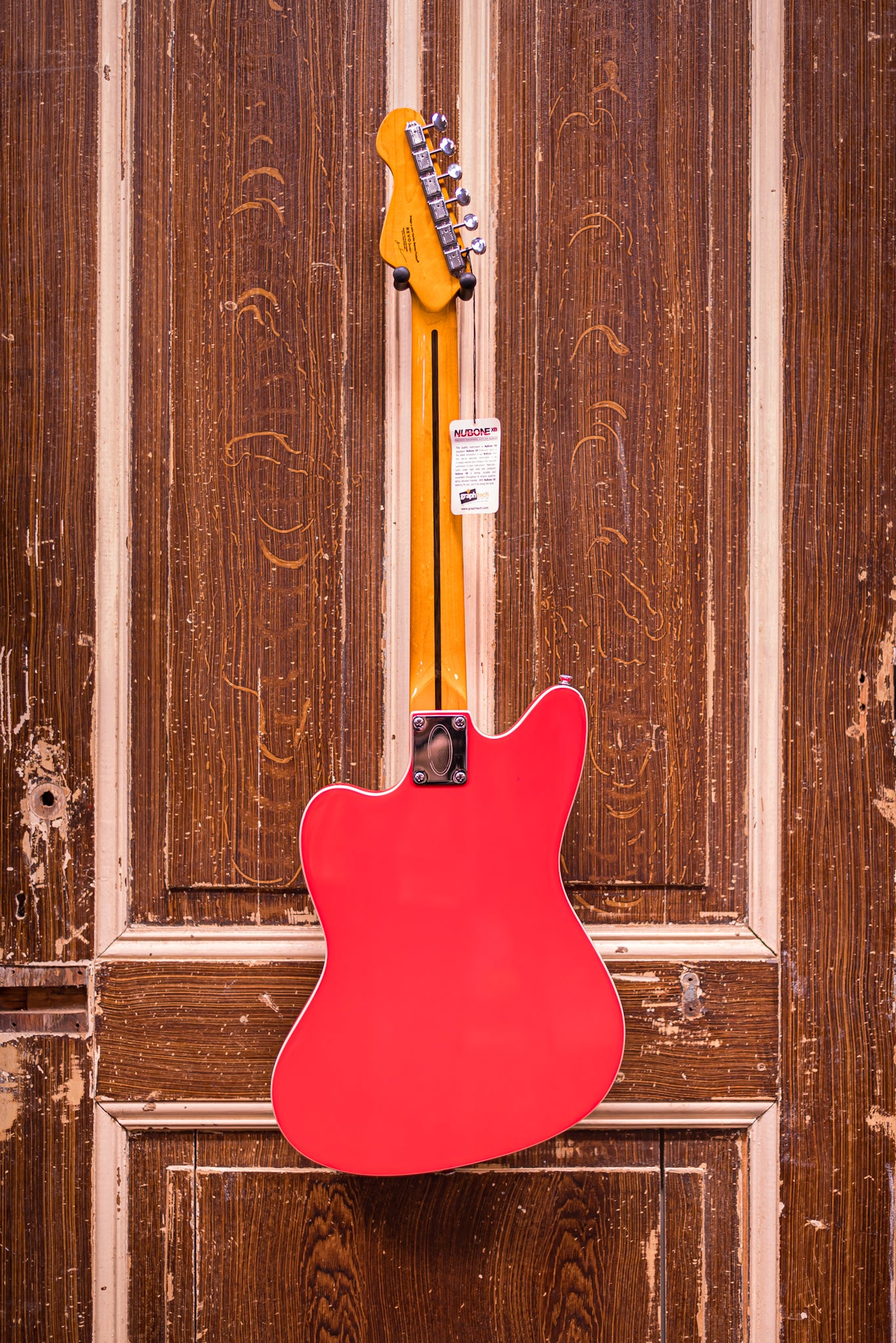 Vintage REVO Series 'Surfmaster Quad' Firenza Red Elektrische gitaar