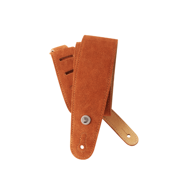 D'Addario Suede Guitar Strap, Honey