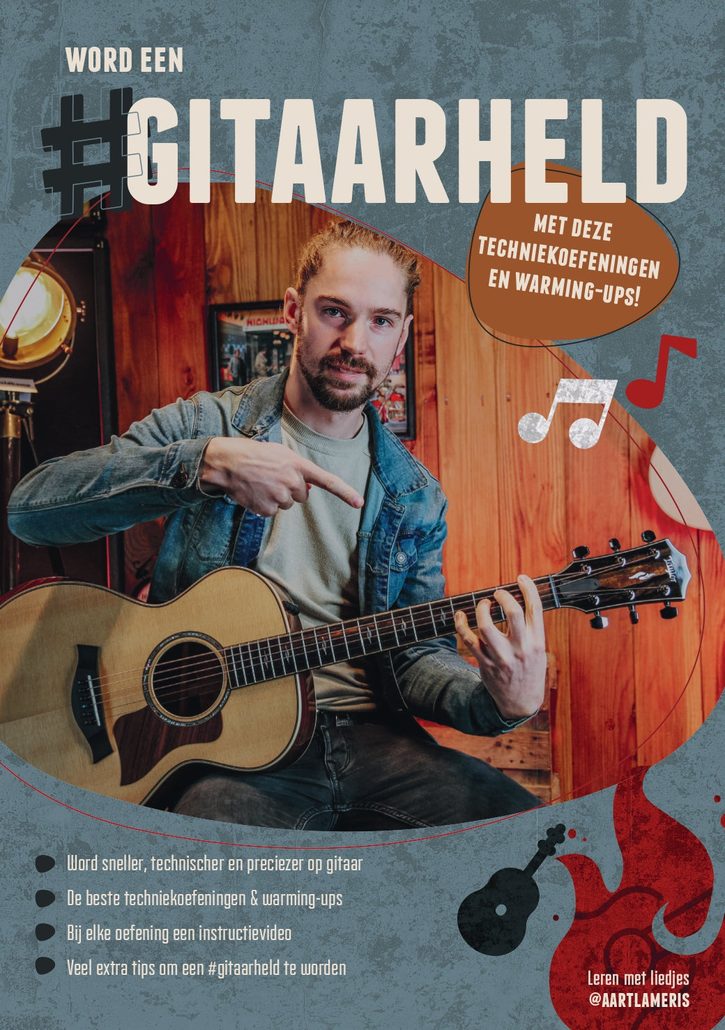 GITAARHELD Gitaarboek | Bladmuziek | Lesboek