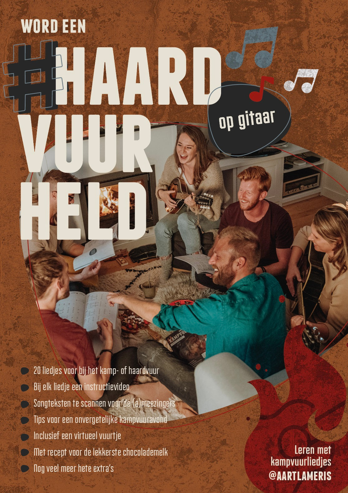 HAARDVUURHELD Gitaarboek | Bladmuziek | Lesboek